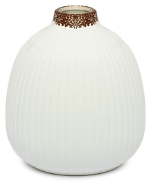 Ваза керамическая белая 15,2х17,5 см