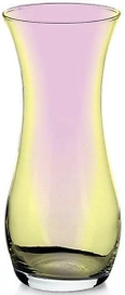 Ваза стеклянная Гласстар Лиловая дымка 26 см