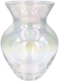 Ваза стеклянная Гласстар Лиловая дымка 14 см