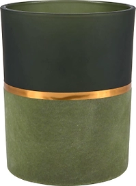 Подсвечник для чайных свеч зеленый матовый 10x12,5 см