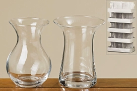 Ваза стеклянная GOA микс H20 см