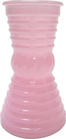 Ваза стеклянная Грейси розовая 9х19 см