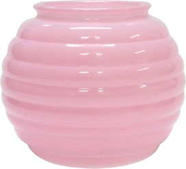 Ваза стеклянная Зара розовая 10х13,3 см
