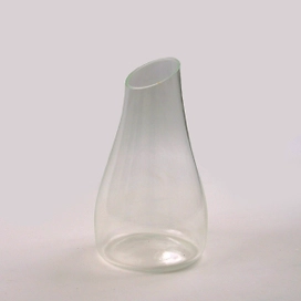 Ваза стеклянная Либеро узкая №3 прозрачная 20х20 см