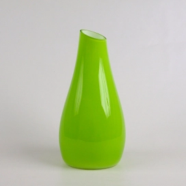 Ваза стеклянная Либеро №2 зеленая 20х25 см
