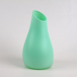 Ваза стеклянная Либеро №3 мята 20х20 см