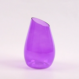 Ваза стеклянная Либеро №3 темно-сиреневая 20х20 см