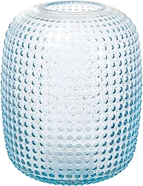 Ваза стеклянная DecoLine Норвегия голубая 16х19,5 cм