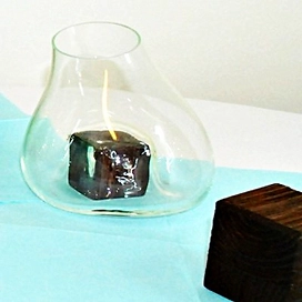 Ваза стеклянная NiNaGlass прозрачная 16х17 см