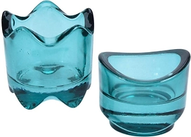 Подсвечник стеклянный 6х5 см в ассортименте