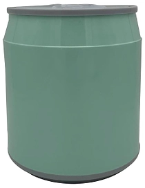 Мусорная корзина 14 л пластик зеленая