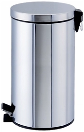 Мусорное ведро ЕКО металл серое 12 л