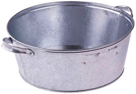 Хозяйственный таз 13 л оцинкованная сталь