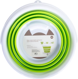 Хозяйственное ведро 10 л складное круглое пластик