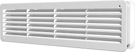 Решетка вентиляционная приточно-вытяжная ERA 4513ДП 450х131 мм белая