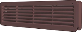 Решетка вентиляционная приточно-вытяжная ERA 4513ДП 450х131 мм коричневая