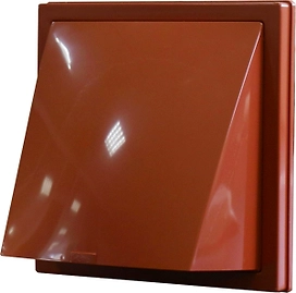 Выход стенной ERA 1515К10ФВ вытяжной с обратным клапаном 150х150 мм терракотовый