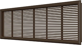 Решетка вентиляционная приточно-вытяжная ERA 2307ДП коричневая