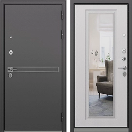 Входная дверь Ясмин зеркало левая 205x86 см