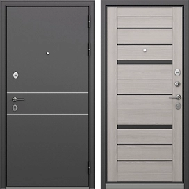Входная дверь Оскар ясень серый правая 205x96 см