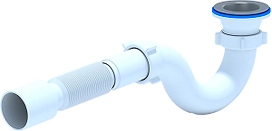 Сифон для душевого поддона АНИ Пласт 1 1/2" 40 мм с гибким отводом