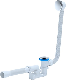 Сифон для ванны АНИ Пласт 1 1/2" 40 мм клик-клак со сливом-переливом