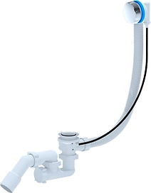 Сифон для ванны АНИ Пласт 1 1/2" 40 мм со сливом-переливом