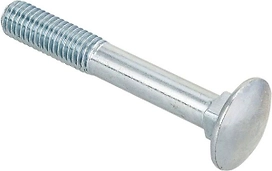 Болт DIN 603 Стройбат полукруглый М6x80 мм с гайкой 6 шт