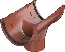 Воронка желоба ТЕХНОНИКОЛЬ RAL 3013 d125/82 мм