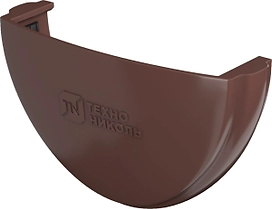 Заглушка желоба ТЕХНОНИКОЛЬ RAL 8002 d125 мм