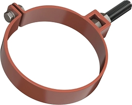 Хомут трубы ТЕХНОНИКОЛЬ Architect RAL 3028 d125/82 мм