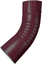 Колено трубы Таврос RAL 8017 d92 мм