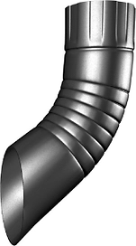 Отвод трубы Таврос оцинкованный d92 мм