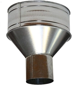 Воронка желоба Таврос оцинкованная 92 мм