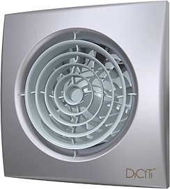 Вентилятор осевой DiCiTi AURA 4C вытяжной с обратным клапаном gray metal