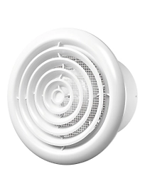 Вентилятор осевой ERA FLOW 4S BB  100 мм канальный вытяжной с круглой решеткой