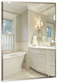 Зеркало для ванной 265 68х49 см серебро