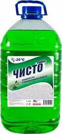 Стеклоомывающая жидкость зимняя Чисто Плюс минус 20 4 л