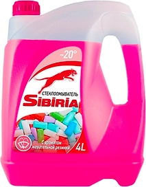 Стеклоомывающая жидкость зимняя Sibiria минус 20 4 л