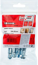 Анкер (дюбель) Молли М6х52 (4 шт) Tech-Krep