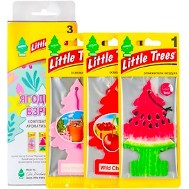 Комплект ароматизаторов Little Trees (3 шт.) ёлочка "Ягодный взрыв"