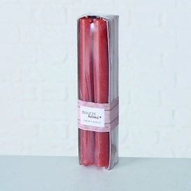 Свеча Melia 20 см красная 4 шт