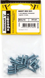Винт DIN 965 Невский крепеж M3х16 мм 25 шт