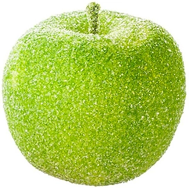 Набор яблок заснеженных зеленых 6 cм 6 шт