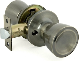 Дверная ручка для межкомнатной двери ФАБРИКА ЗАМКОВ FZ 7072E AB PS бронза