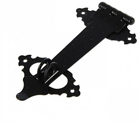 Задвижка накладная фигурная НН-200х110 пл.ригель, накидная накладка, ( 1 шт )