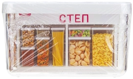 Емкость для сыпучих продуктов IDEA М 1296 белый 1,1 л