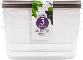 Набор контейнеров для заморозки Frost 3/0,5 л (дымчато-серый)