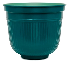 Кашпо d35 металлическое синее