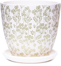 Горшок керамический Луг золотой D18H15